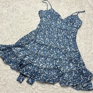 NEW B.Darlin Bkue/White Floral Sundress Spring Dress